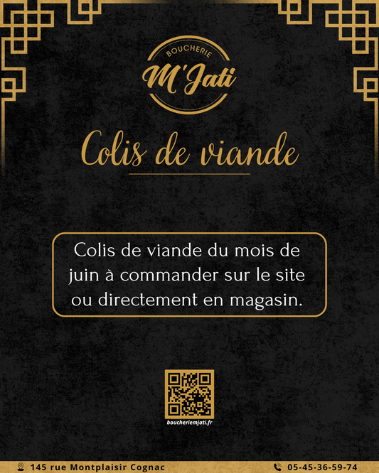 Colis Grillade Juillet et Aout Boucherie M'Jati
