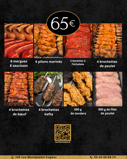 Colis de viande Juin Boucherie M'Jati