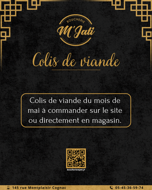 Colis de viande Mai Boucherie M'Jati